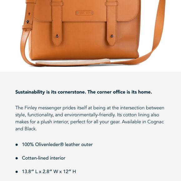 NWOT Moral Code Finely Messenger bag - Picture 9 of 16